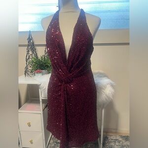 Astr Sequined dress